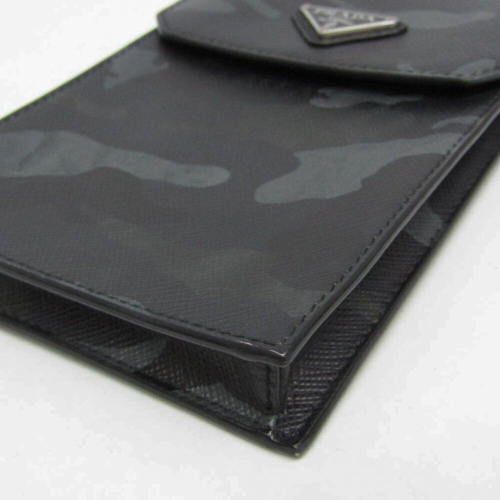 PRADA Black Leather Saffiano Shoulder Bag - Picture 5 of 14